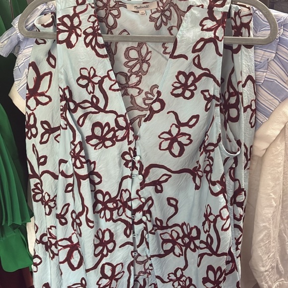 MADEWELL The cutaway vest top in floral and skirt size 12 set of two - Picture 12 of 15